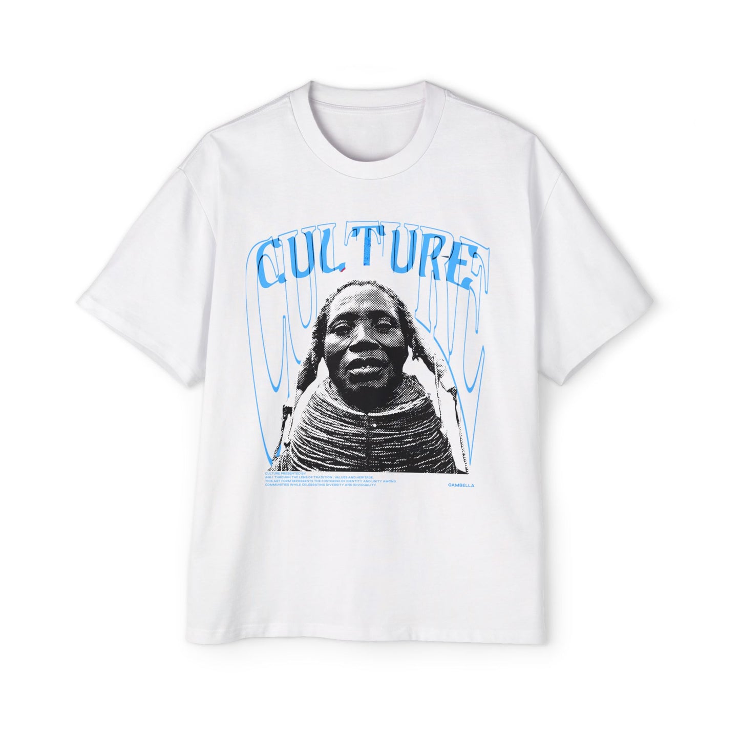 Men's Heavy Oversized Culture Tee - Bold Graphic Design