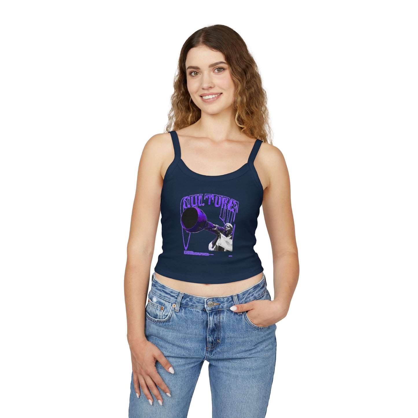 Trendy Culture Graphic Spaghetti Strap Tank Top for Women