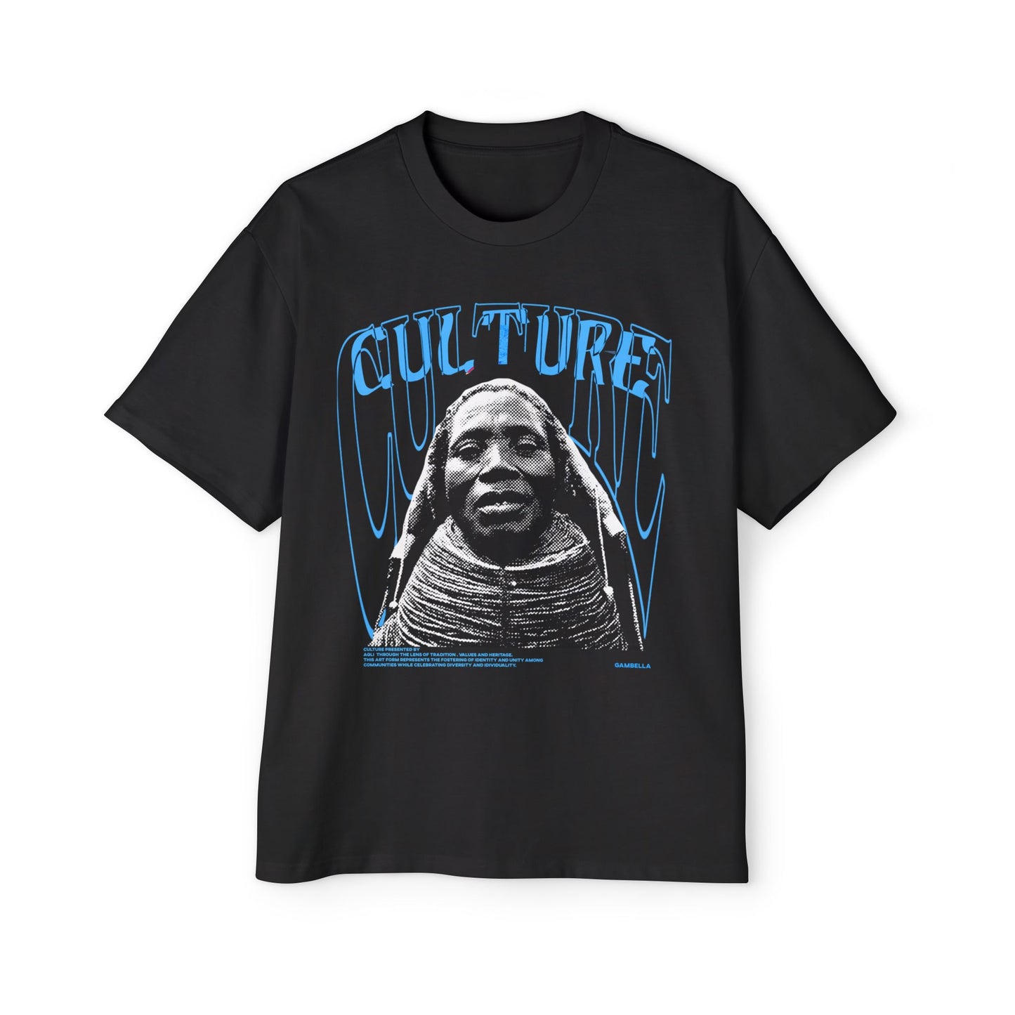 Men's Heavy Oversized Culture Tee - Bold Graphic Design