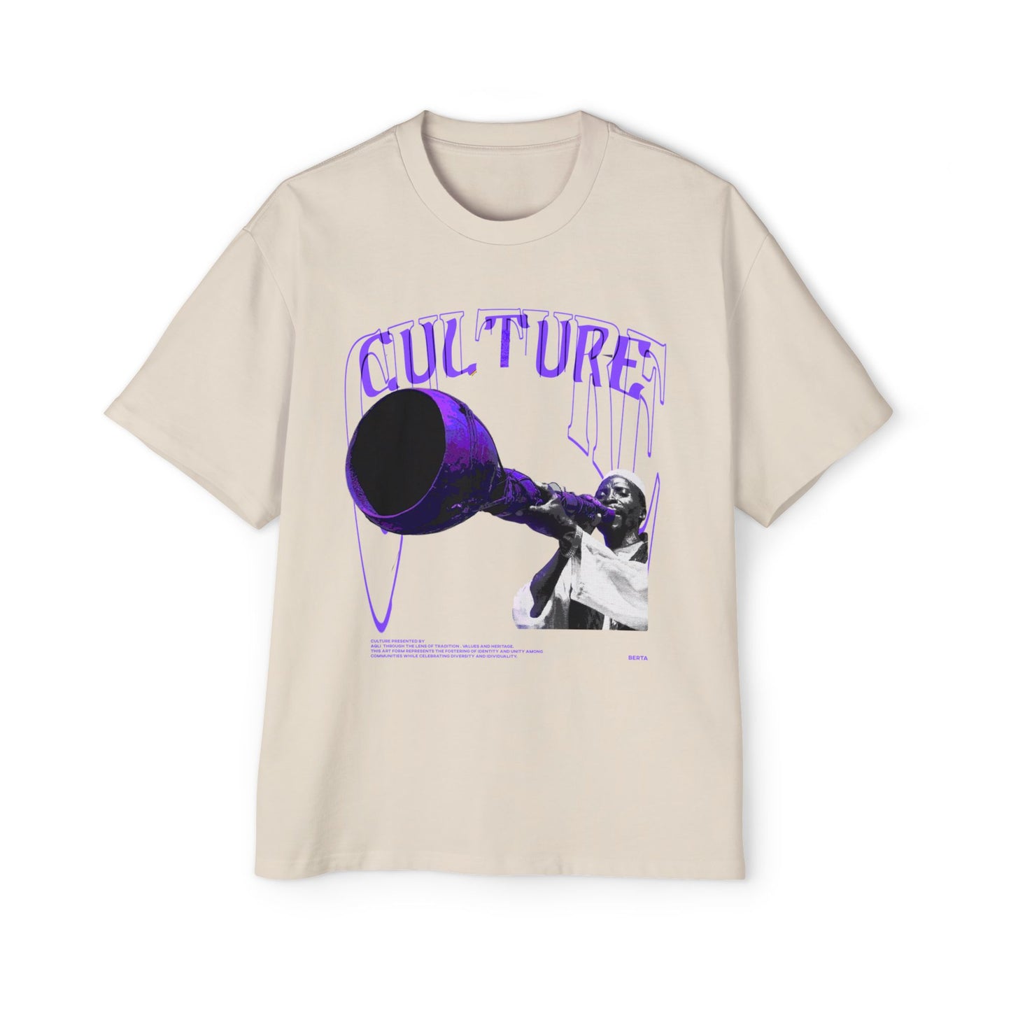 Men's Heavy Oversized Culture Tee - Bold Graphic Design