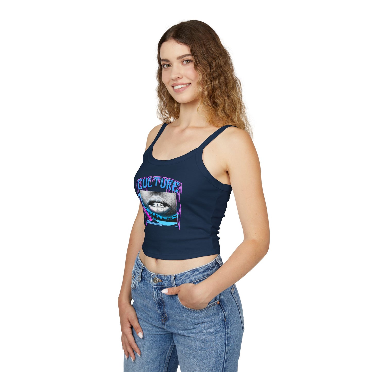 Trendy Culture Graphic Spaghetti Strap Tank Top for Women