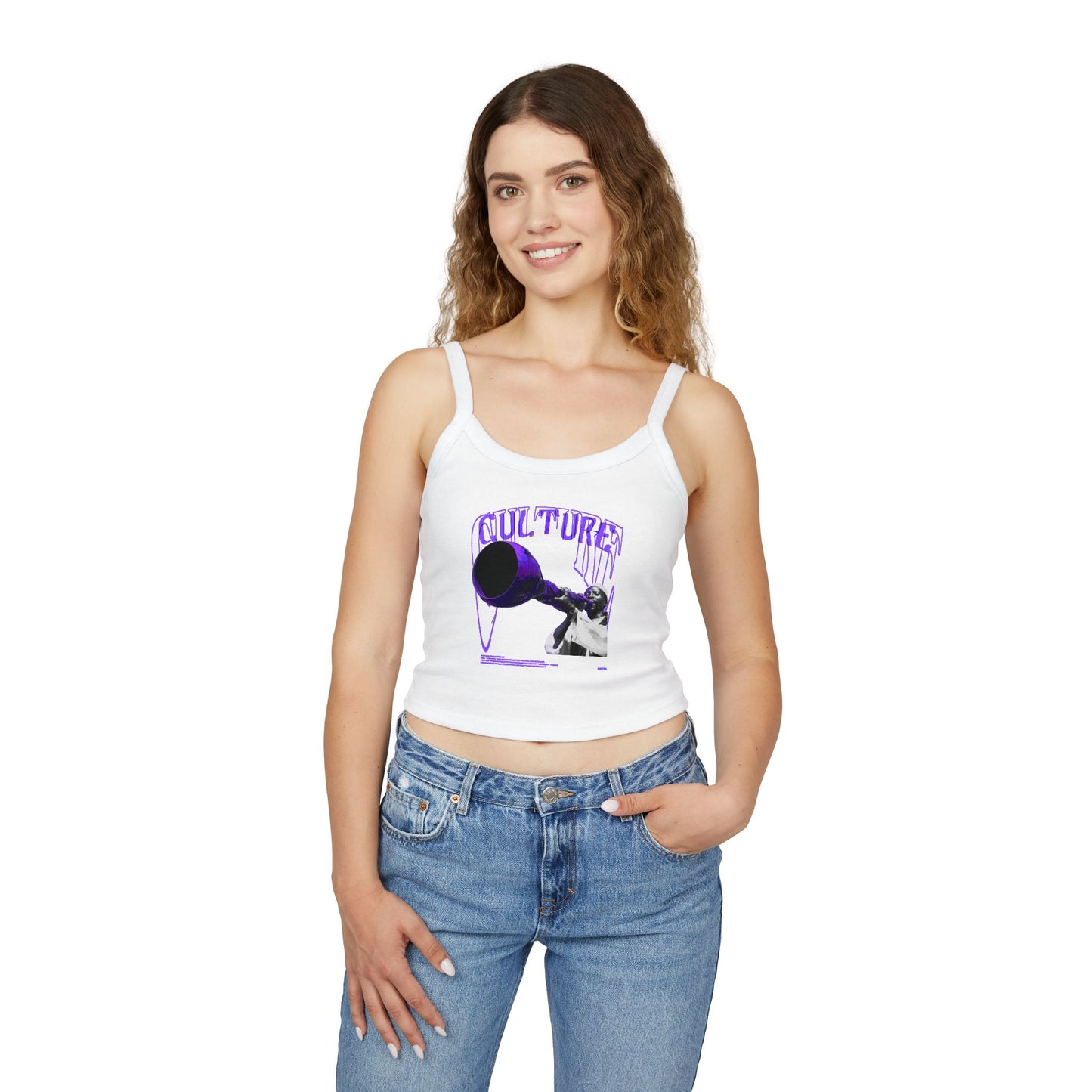 Trendy Culture Graphic Spaghetti Strap Tank Top for Women
