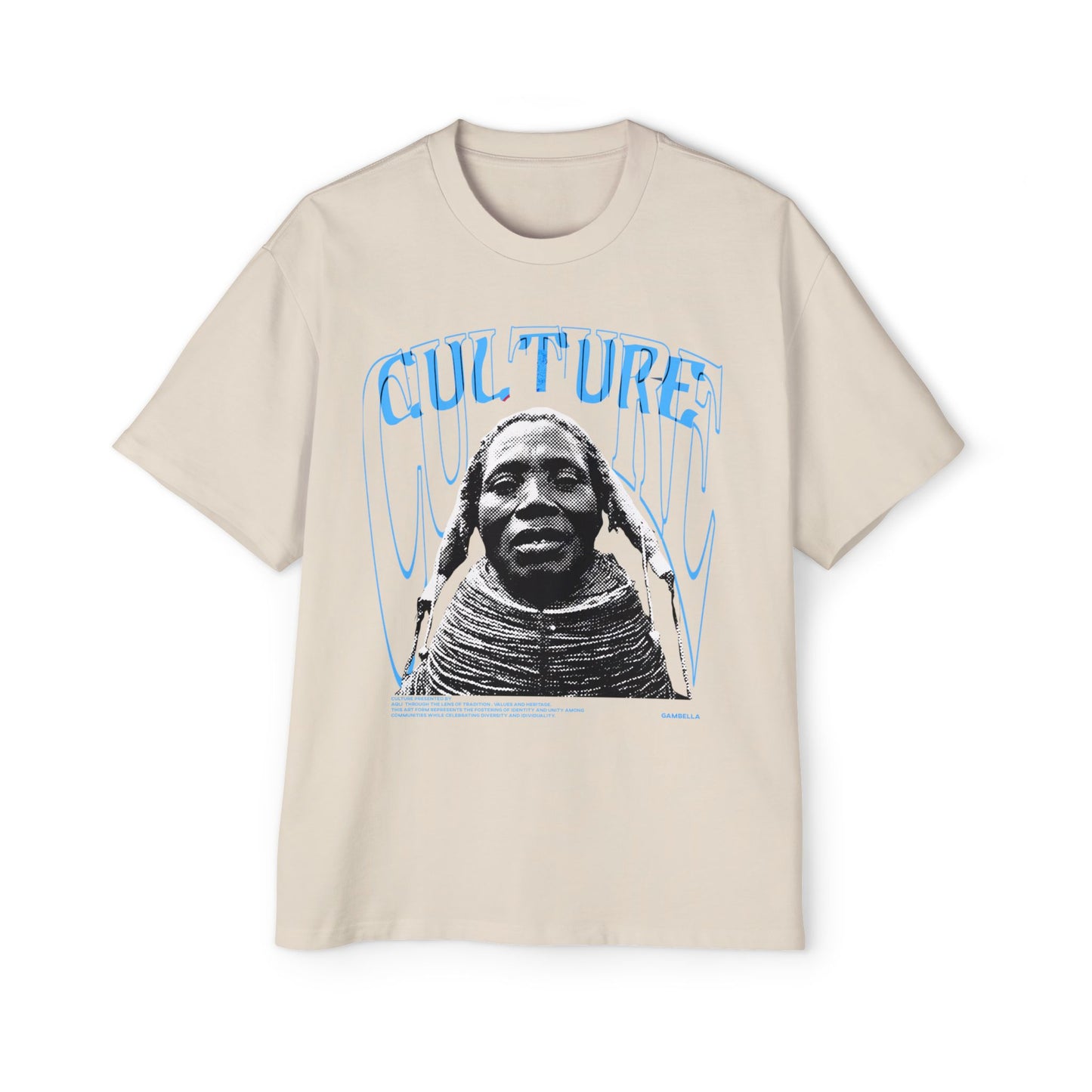 Men's Heavy Oversized Culture Tee - Bold Graphic Design
