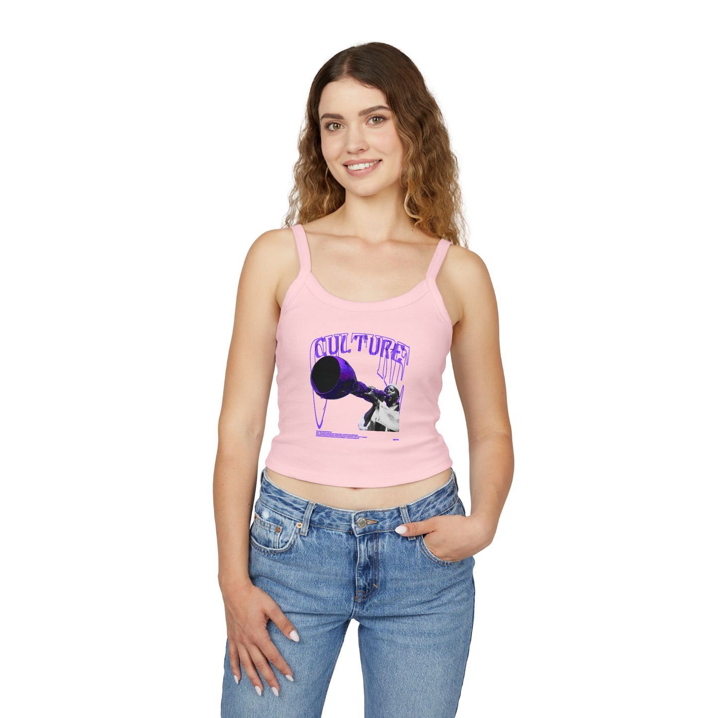 Trendy Culture Graphic Spaghetti Strap Tank Top for Women