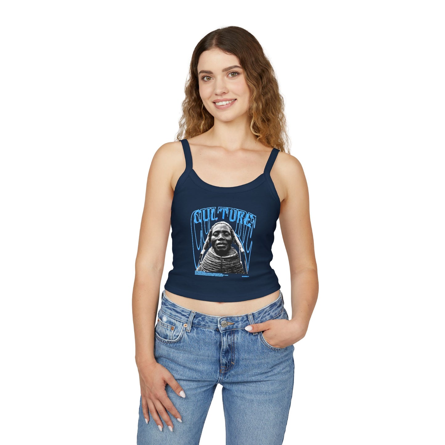 Trendy Culture Graphic Spaghetti Strap Tank Top for Women