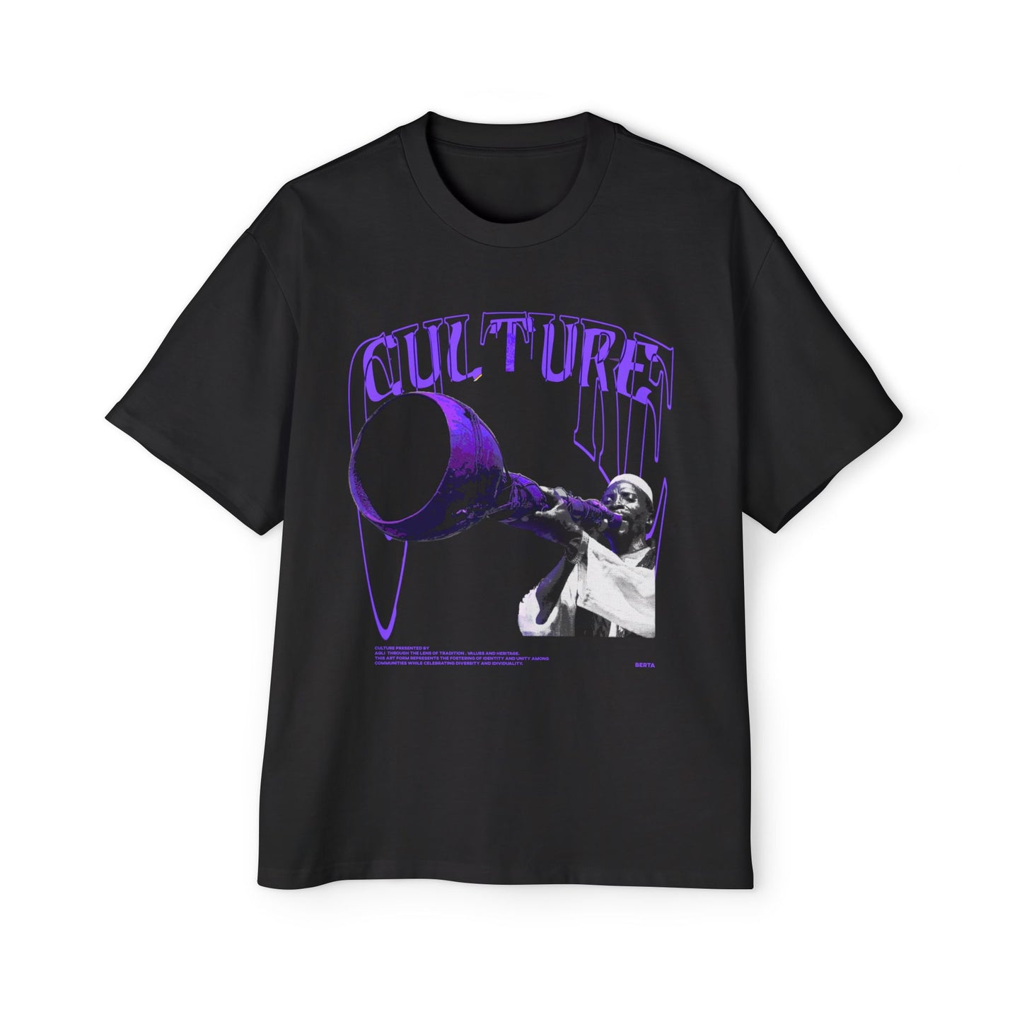 Men's Heavy Oversized Culture Tee - Bold Graphic Design