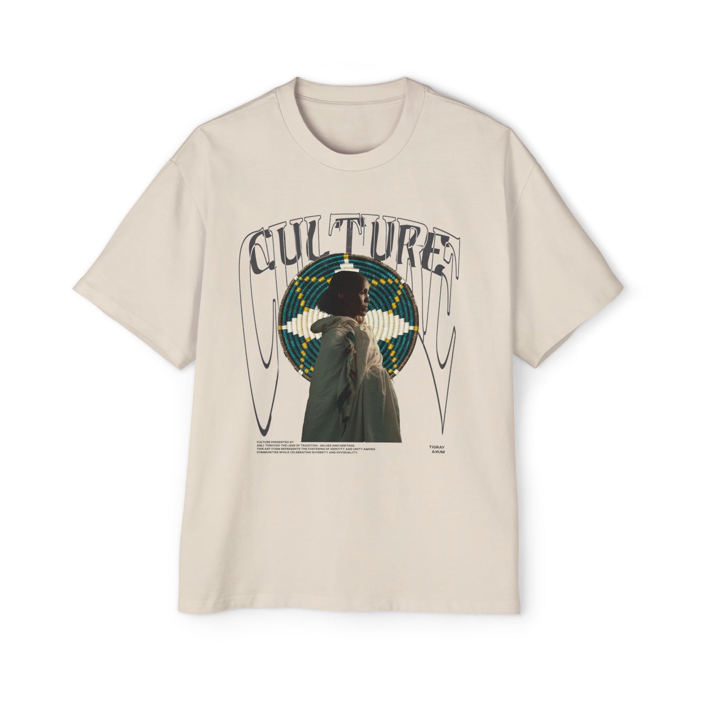 Men's Heavy Oversized Culture Tee - Bold Graphic Design
