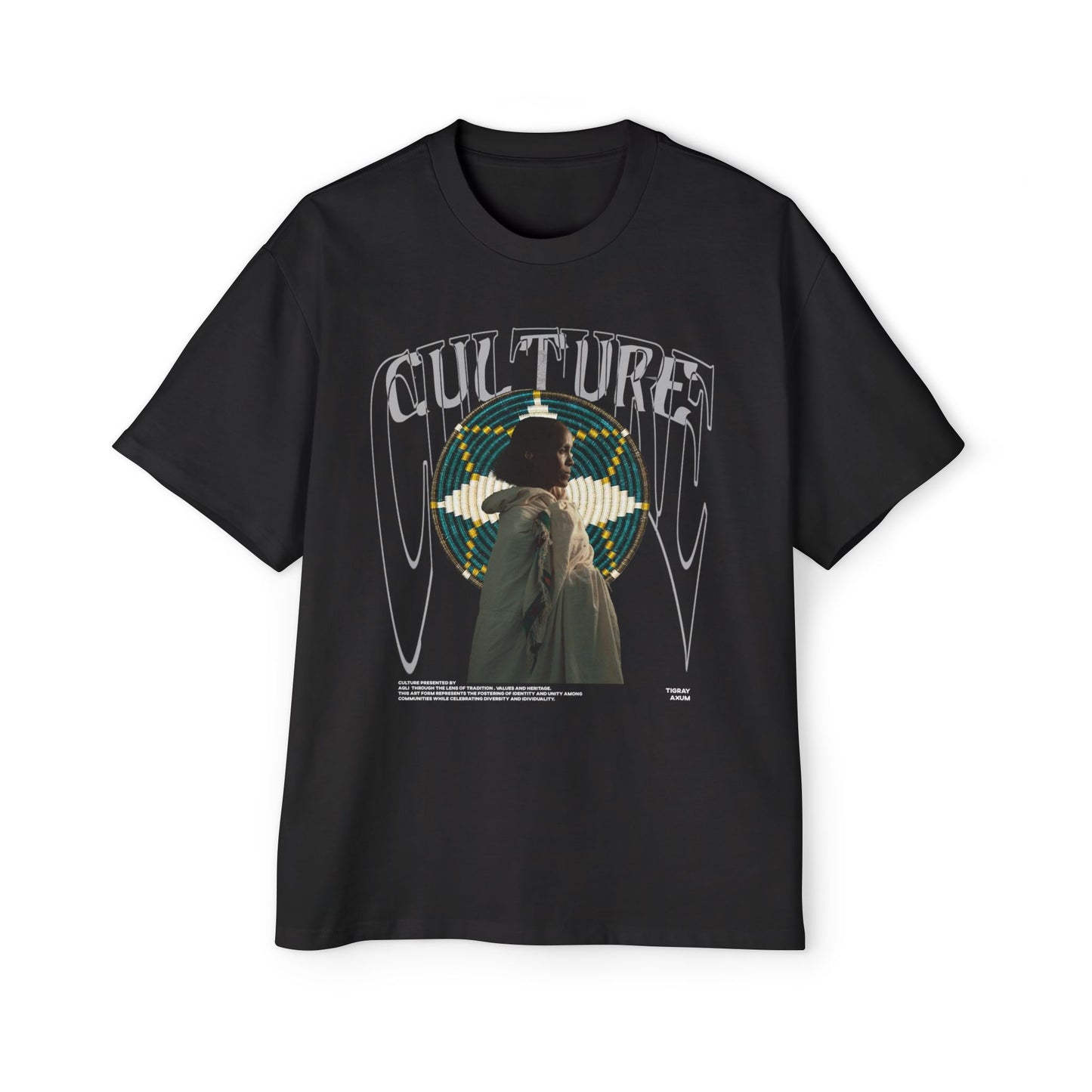 Men's Heavy Oversized Culture Tee - Bold Graphic Design