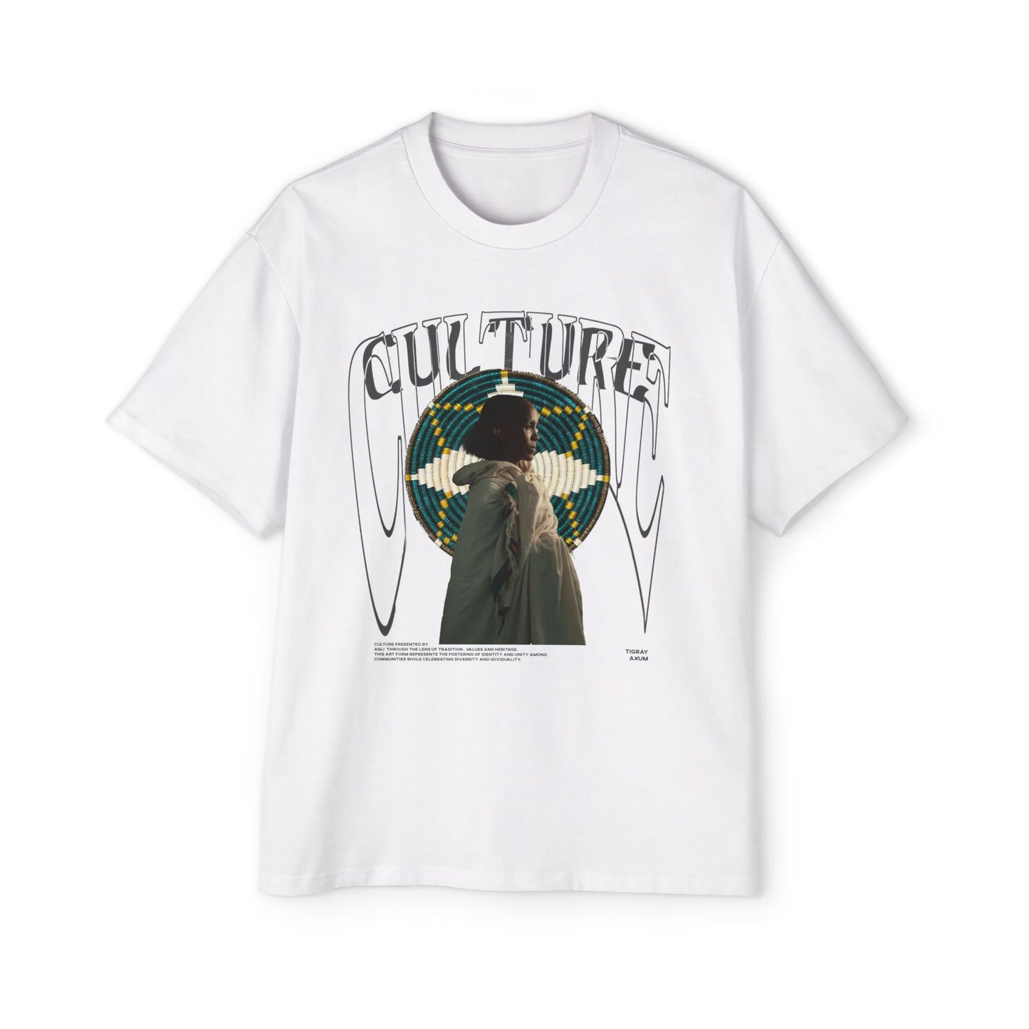 Men's Heavy Oversized Culture Tee - Bold Graphic Design