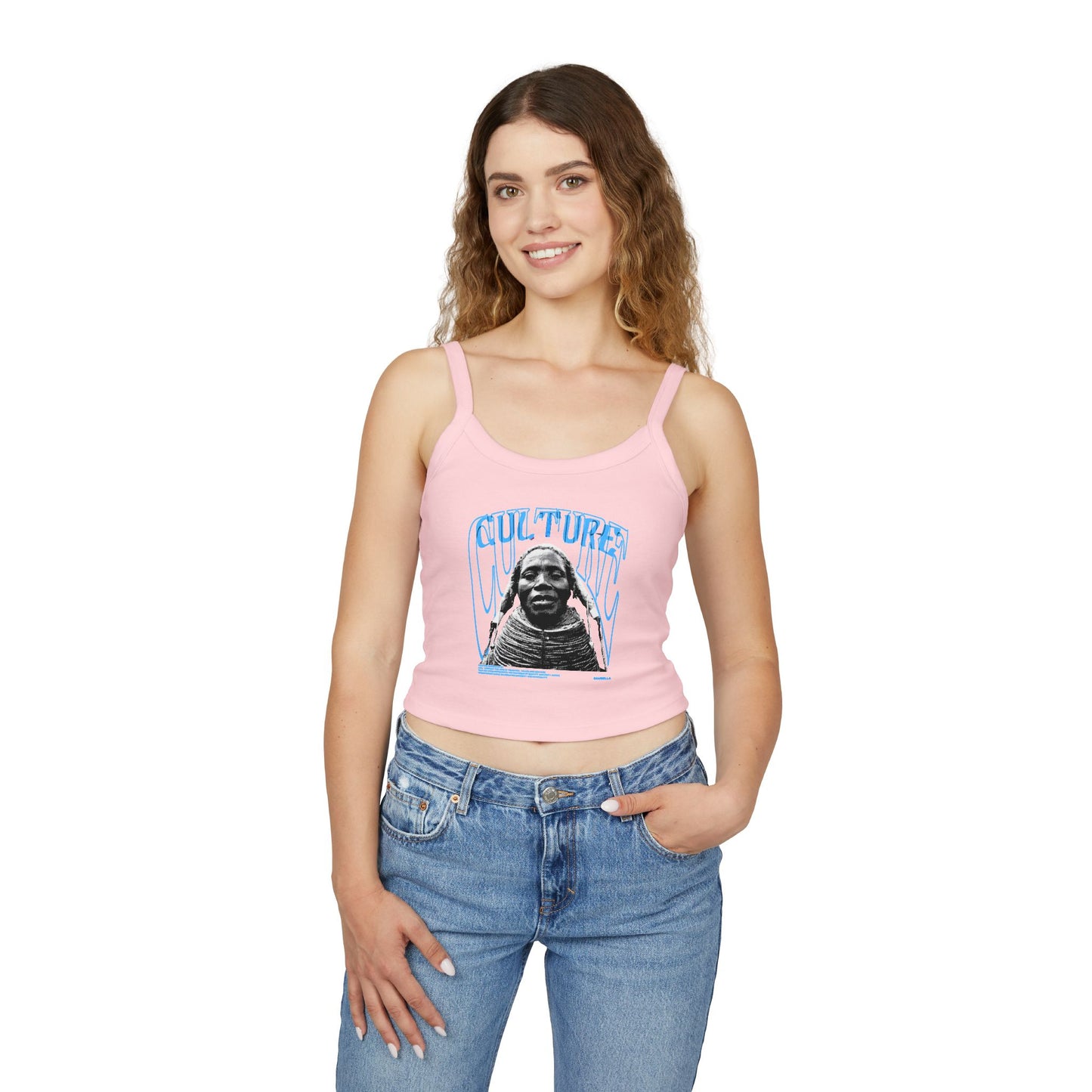 Trendy Culture Graphic Spaghetti Strap Tank Top for Women