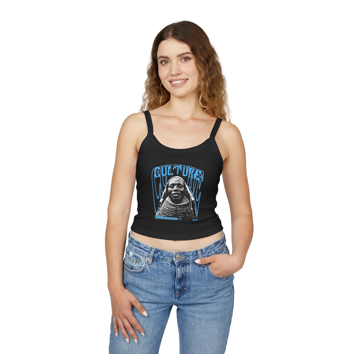 Trendy Culture Graphic Spaghetti Strap Tank Top for Women