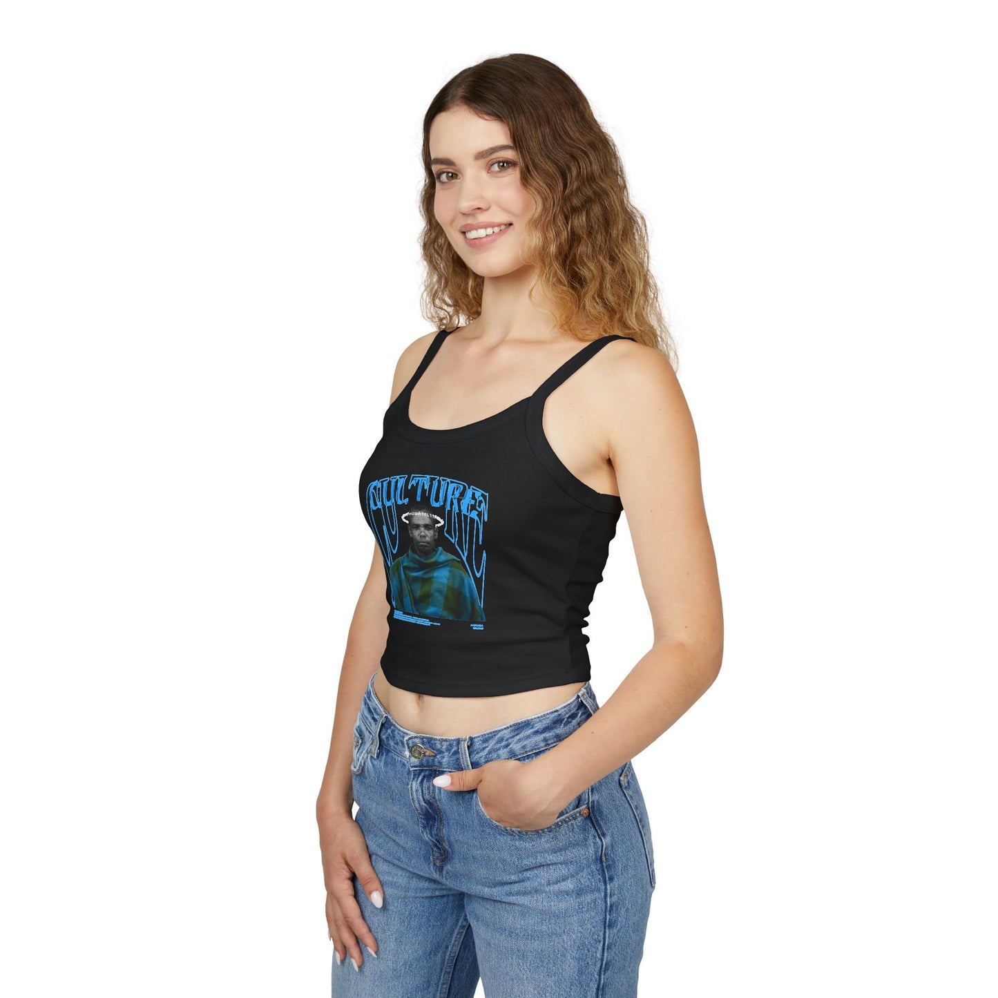 Trendy Culture Graphic Spaghetti Strap Tank Top for Women