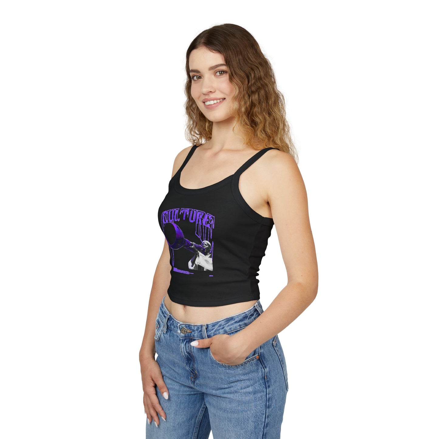 Trendy Culture Graphic Spaghetti Strap Tank Top for Women