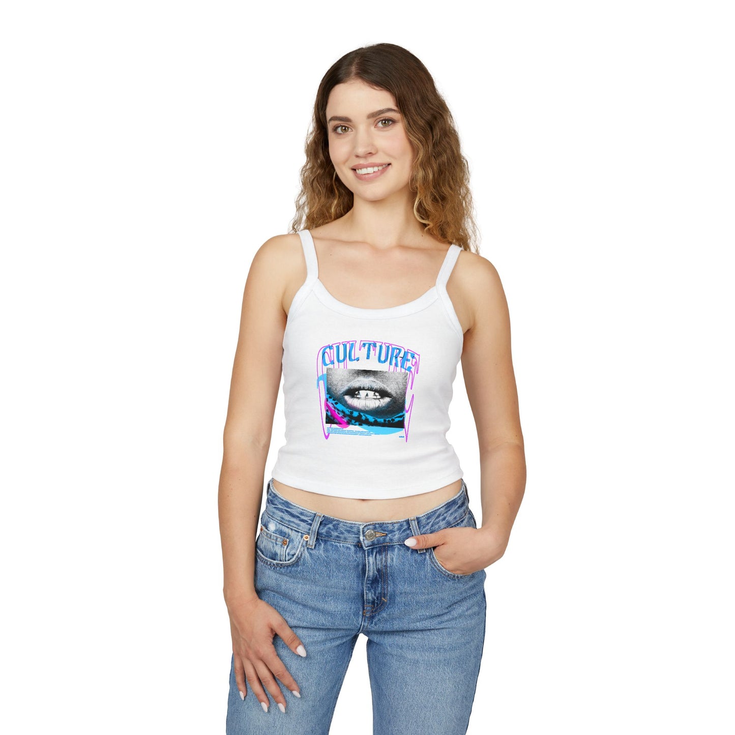 Trendy Culture Graphic Spaghetti Strap Tank Top for Women