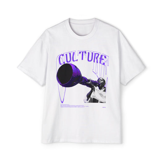 Men's Heavy Oversized Culture Tee - Bold Graphic Design